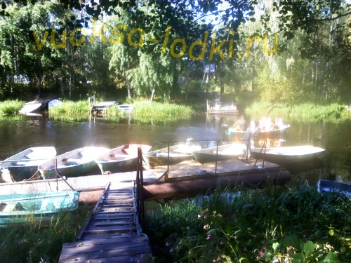 Лодки на реке вуокса