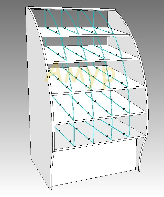 Стеллаж под конфеты с ячейками